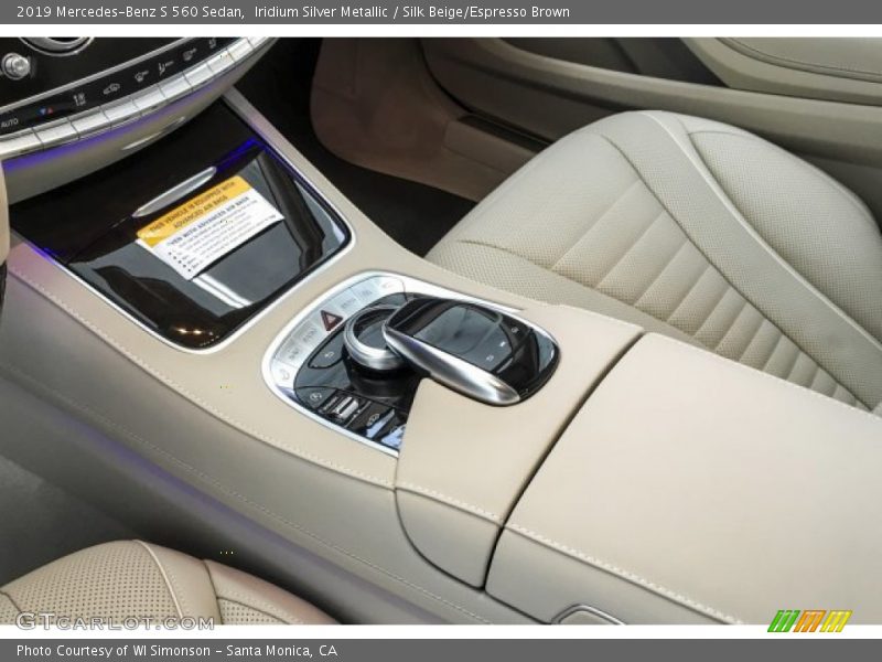 Iridium Silver Metallic / Silk Beige/Espresso Brown 2019 Mercedes-Benz S 560 Sedan