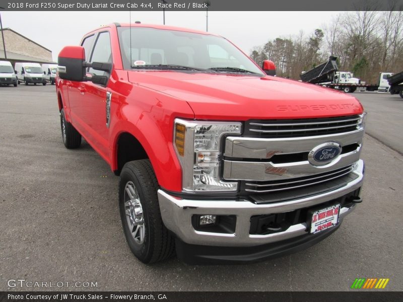 Race Red / Black 2018 Ford F250 Super Duty Lariat Crew Cab 4x4