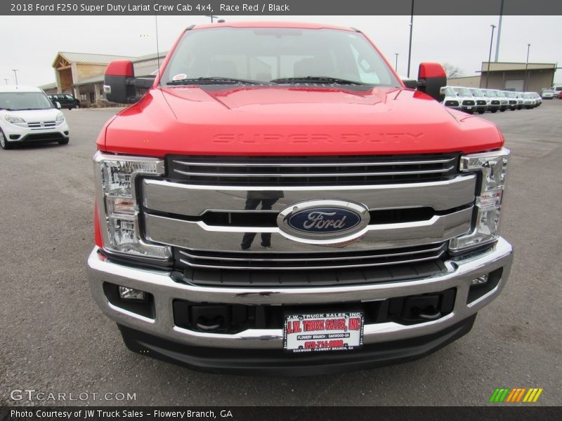 Race Red / Black 2018 Ford F250 Super Duty Lariat Crew Cab 4x4