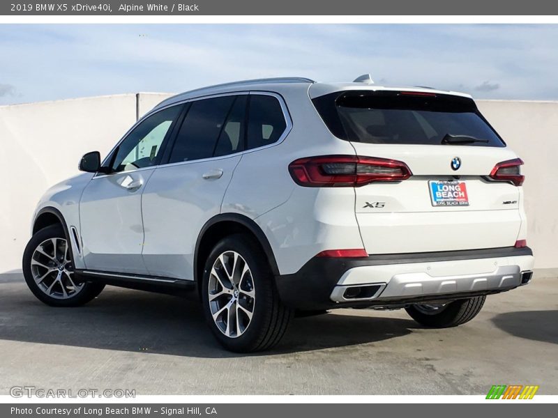 Alpine White / Black 2019 BMW X5 xDrive40i