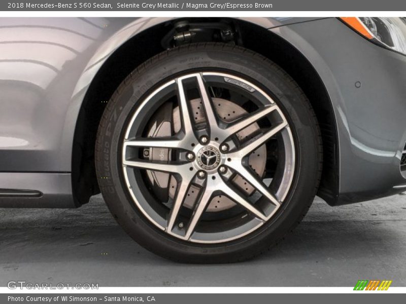 Selenite Grey Metallic / Magma Grey/Espresso Brown 2018 Mercedes-Benz S 560 Sedan