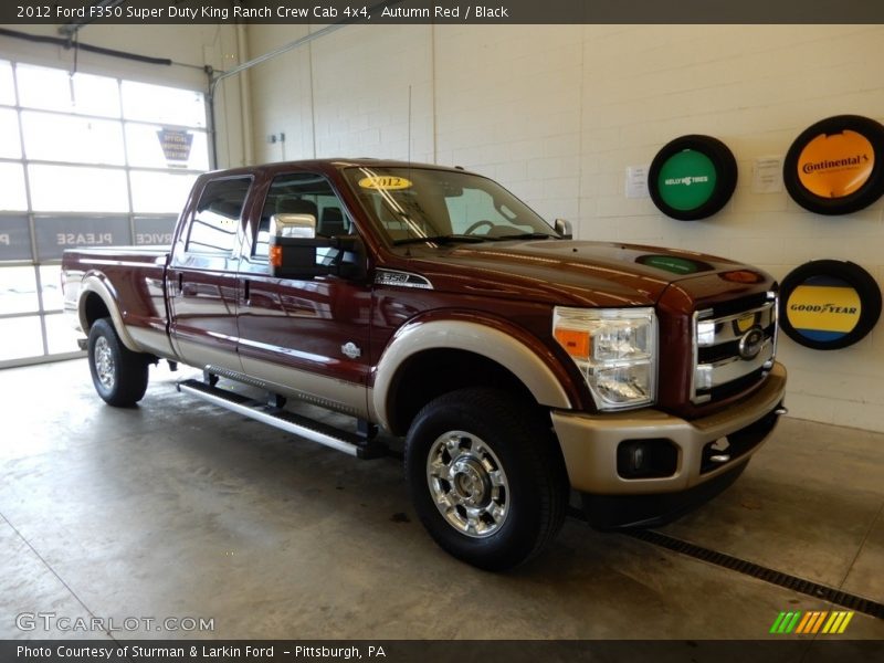 Autumn Red / Black 2012 Ford F350 Super Duty King Ranch Crew Cab 4x4
