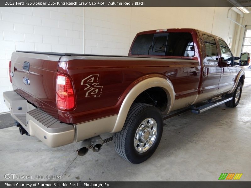 Autumn Red / Black 2012 Ford F350 Super Duty King Ranch Crew Cab 4x4