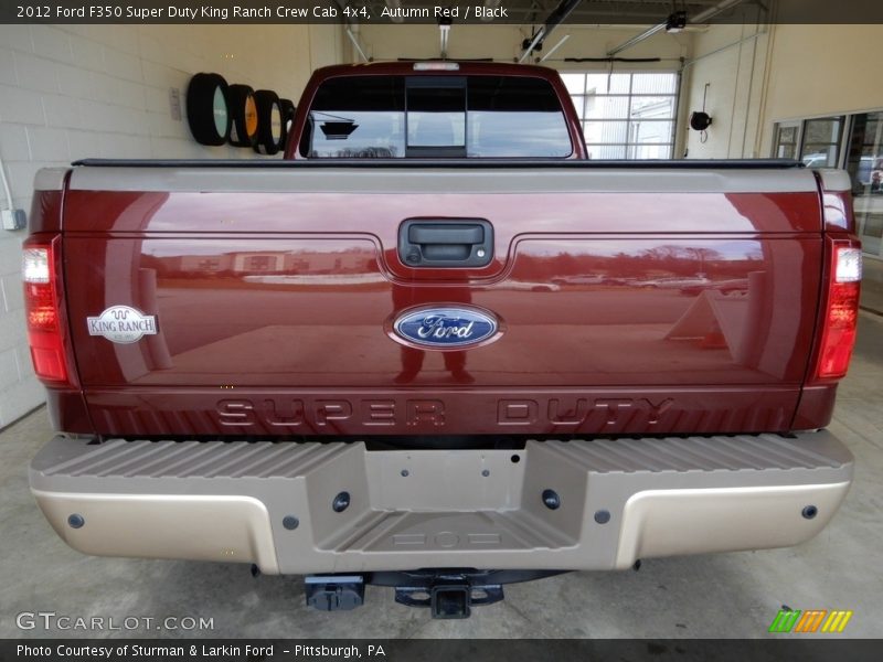 Autumn Red / Black 2012 Ford F350 Super Duty King Ranch Crew Cab 4x4