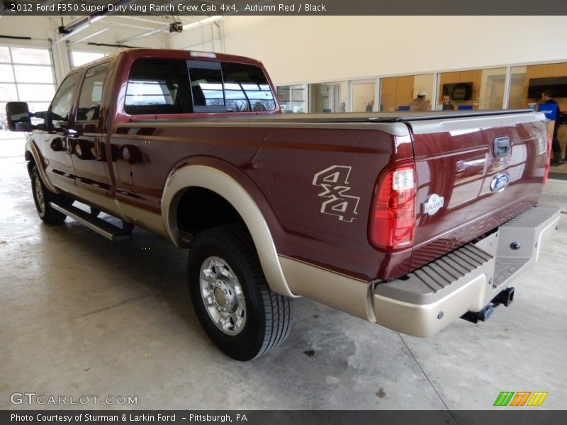 Autumn Red / Black 2012 Ford F350 Super Duty King Ranch Crew Cab 4x4