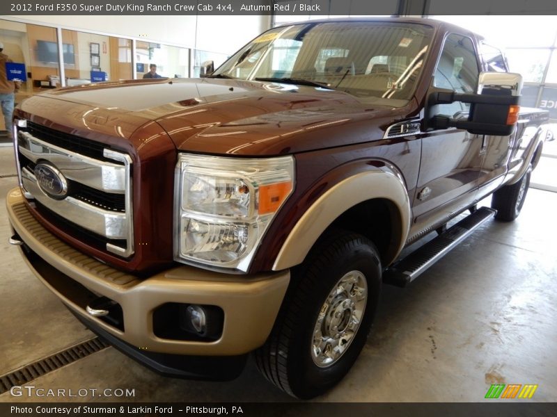 Autumn Red / Black 2012 Ford F350 Super Duty King Ranch Crew Cab 4x4