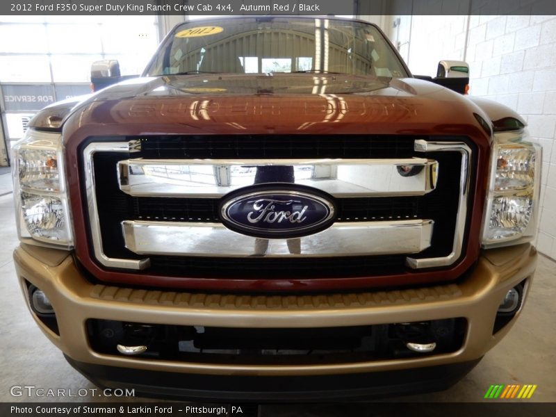Autumn Red / Black 2012 Ford F350 Super Duty King Ranch Crew Cab 4x4