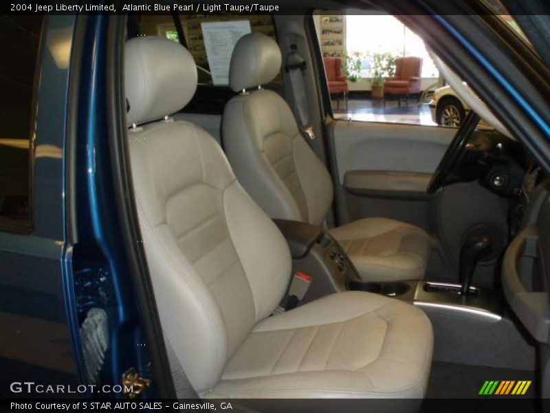 Atlantic Blue Pearl / Light Taupe/Taupe 2004 Jeep Liberty Limited