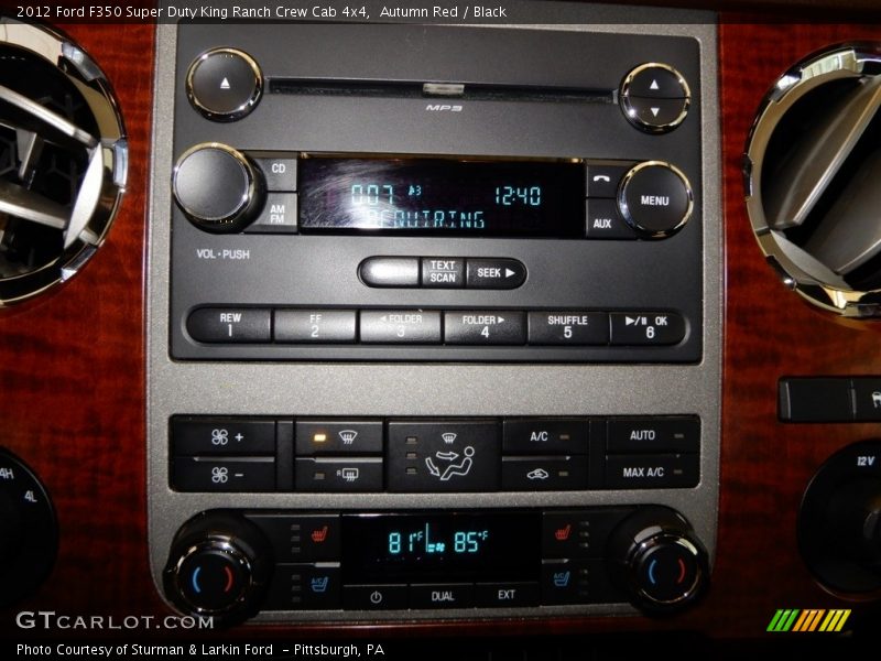 Autumn Red / Black 2012 Ford F350 Super Duty King Ranch Crew Cab 4x4