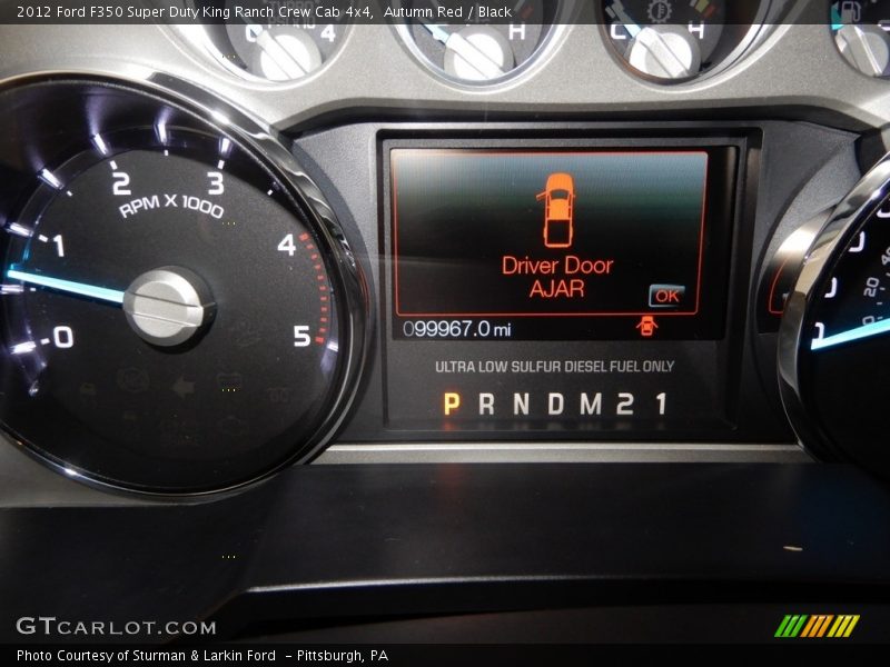 Autumn Red / Black 2012 Ford F350 Super Duty King Ranch Crew Cab 4x4