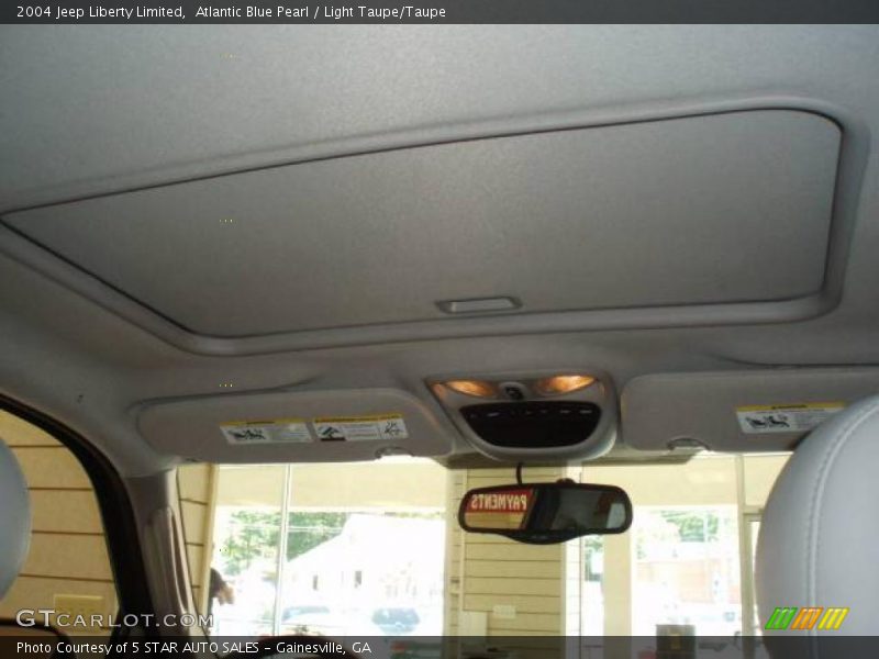 Atlantic Blue Pearl / Light Taupe/Taupe 2004 Jeep Liberty Limited