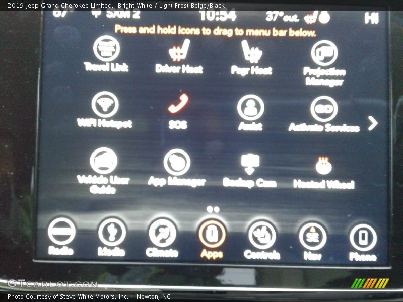 Bright White / Light Frost Beige/Black 2019 Jeep Grand Cherokee Limited