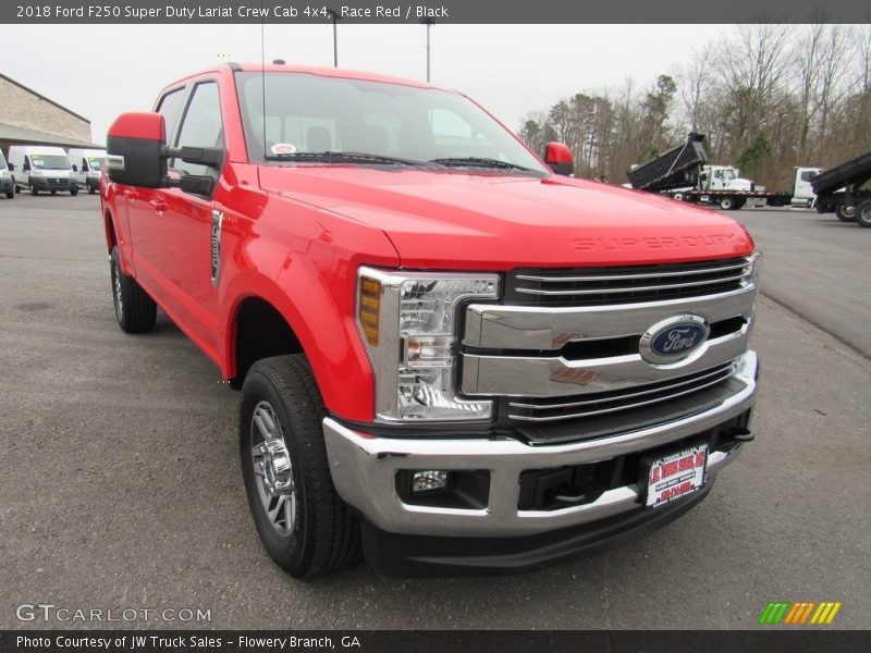Race Red / Black 2018 Ford F250 Super Duty Lariat Crew Cab 4x4