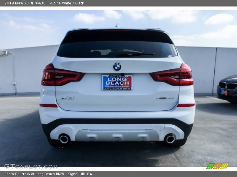 Alpine White / Black 2019 BMW X3 sDrive30i