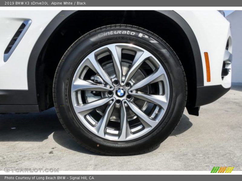 Alpine White / Black 2019 BMW X3 sDrive30i