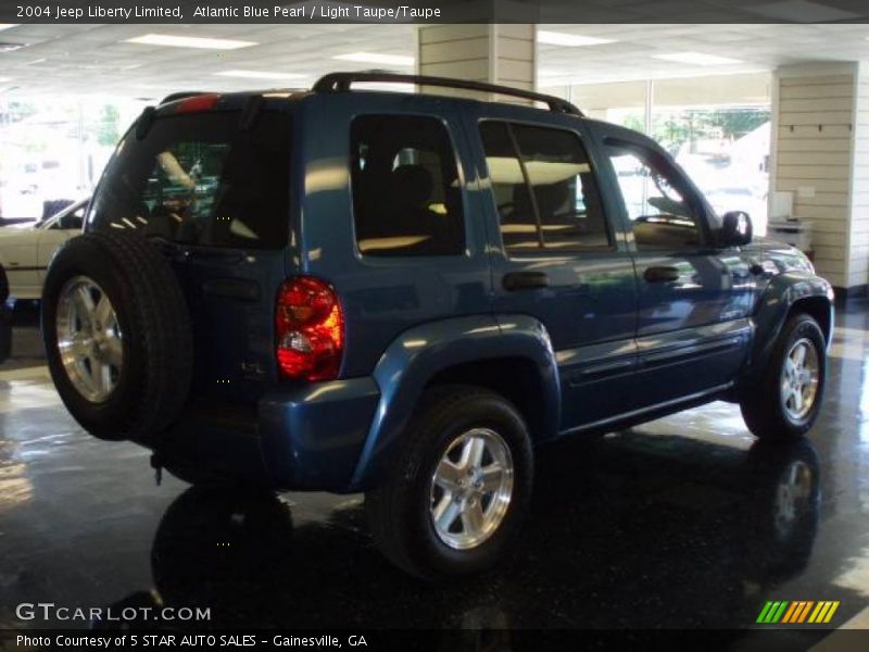 Atlantic Blue Pearl / Light Taupe/Taupe 2004 Jeep Liberty Limited