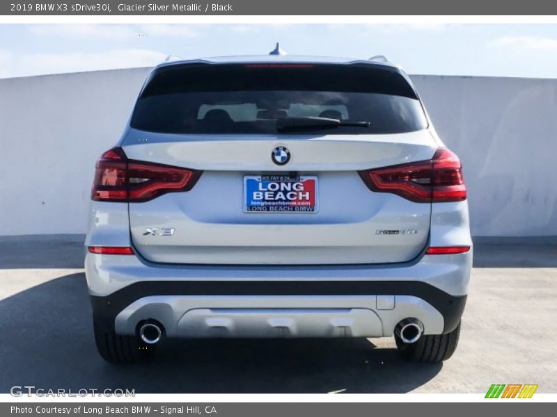 Glacier Silver Metallic / Black 2019 BMW X3 sDrive30i
