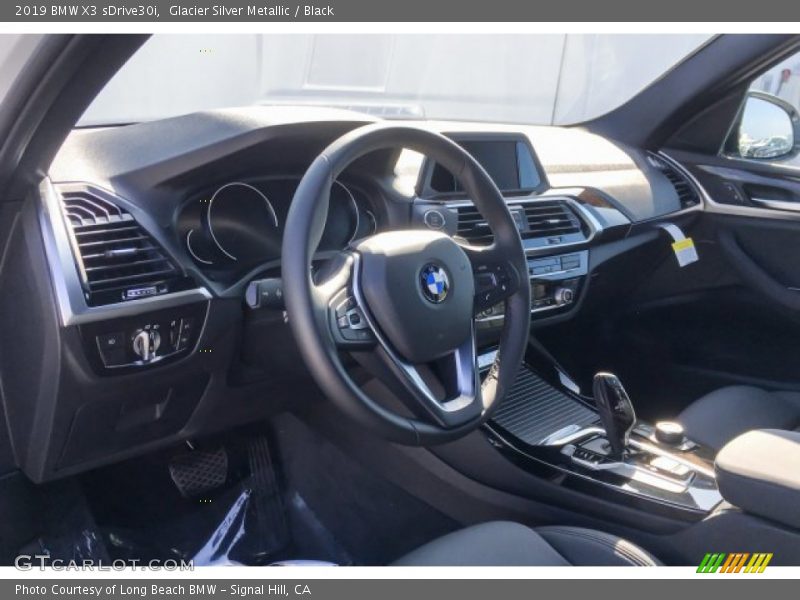 Glacier Silver Metallic / Black 2019 BMW X3 sDrive30i