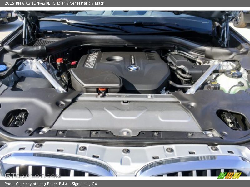 Glacier Silver Metallic / Black 2019 BMW X3 sDrive30i