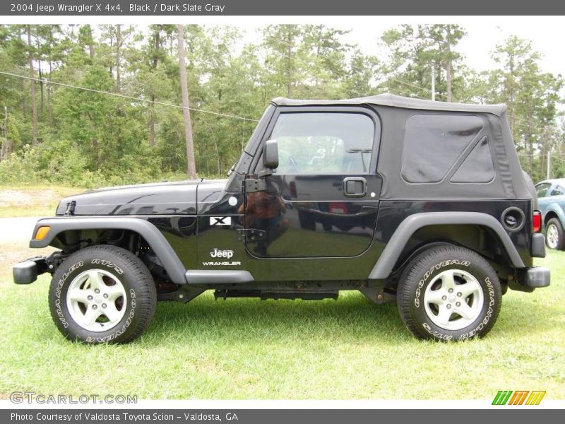 Black / Dark Slate Gray 2004 Jeep Wrangler X 4x4