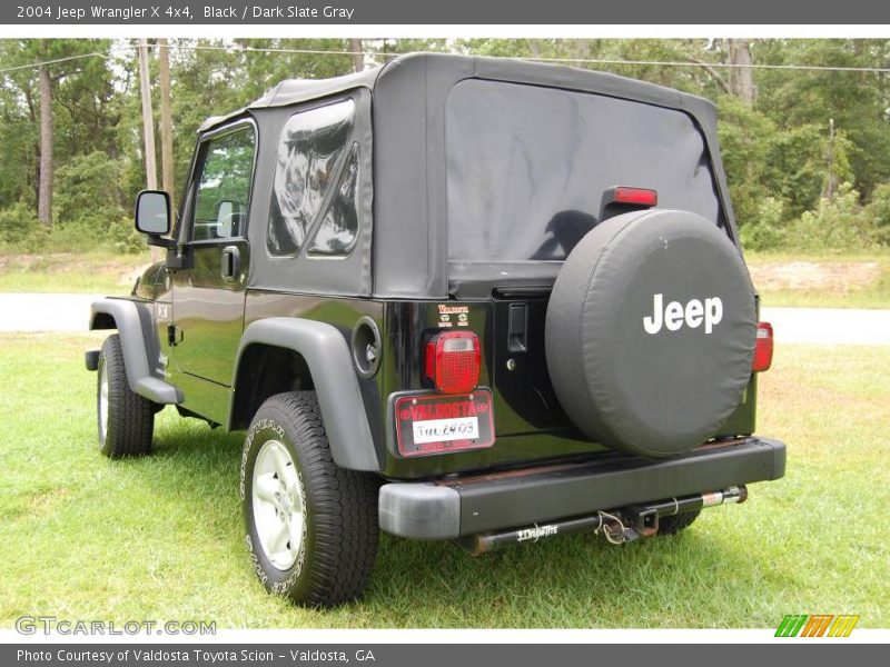 Black / Dark Slate Gray 2004 Jeep Wrangler X 4x4