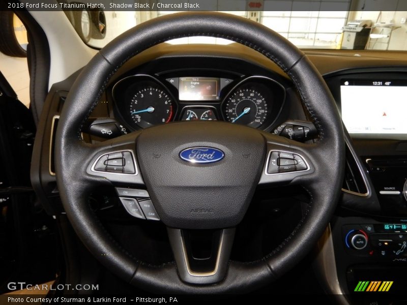 Shadow Black / Charcoal Black 2018 Ford Focus Titanium Hatch