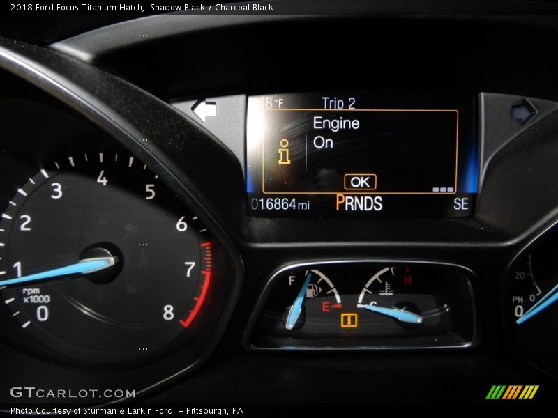 Shadow Black / Charcoal Black 2018 Ford Focus Titanium Hatch