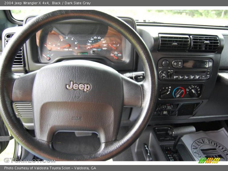 Black / Dark Slate Gray 2004 Jeep Wrangler X 4x4