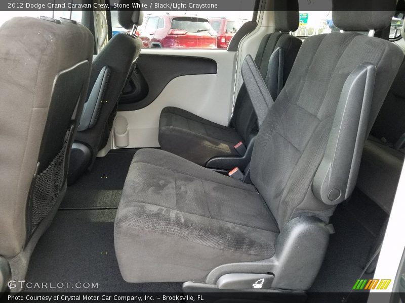 Stone White / Black/Light Graystone 2012 Dodge Grand Caravan Crew