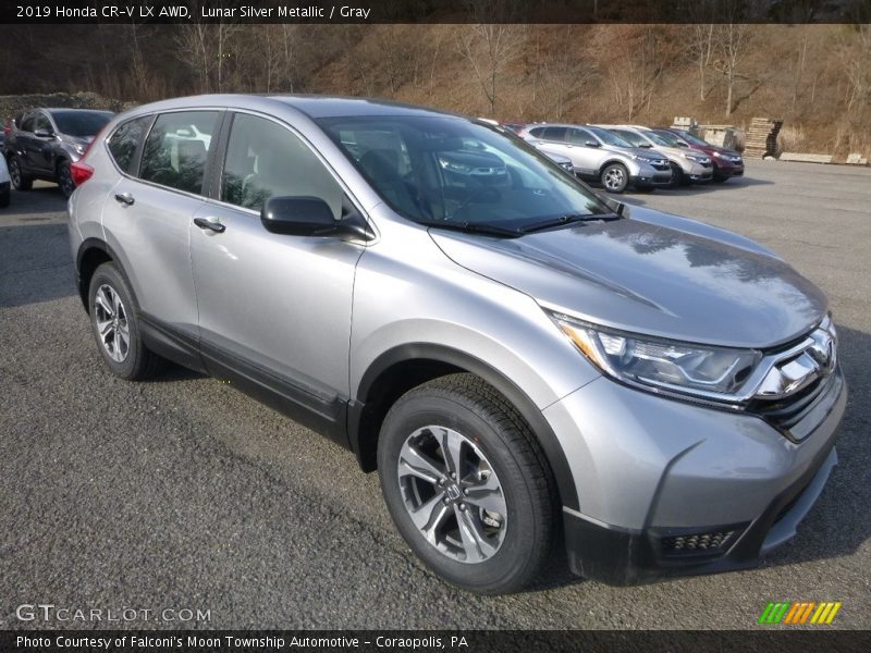 Lunar Silver Metallic / Gray 2019 Honda CR-V LX AWD