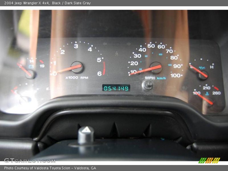 Black / Dark Slate Gray 2004 Jeep Wrangler X 4x4