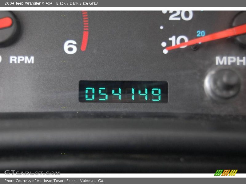 Black / Dark Slate Gray 2004 Jeep Wrangler X 4x4