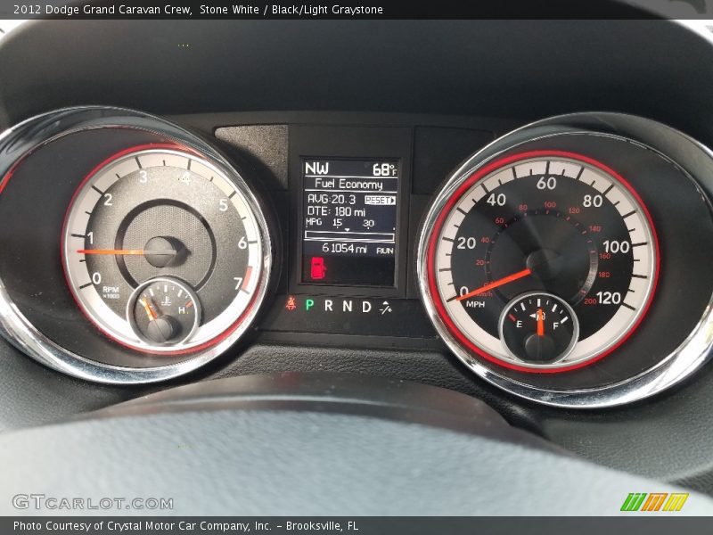 Stone White / Black/Light Graystone 2012 Dodge Grand Caravan Crew