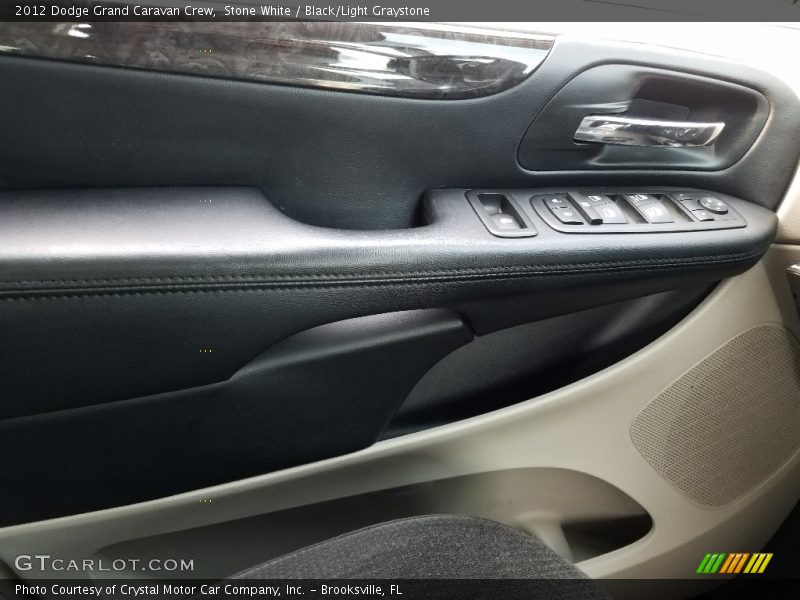 Stone White / Black/Light Graystone 2012 Dodge Grand Caravan Crew