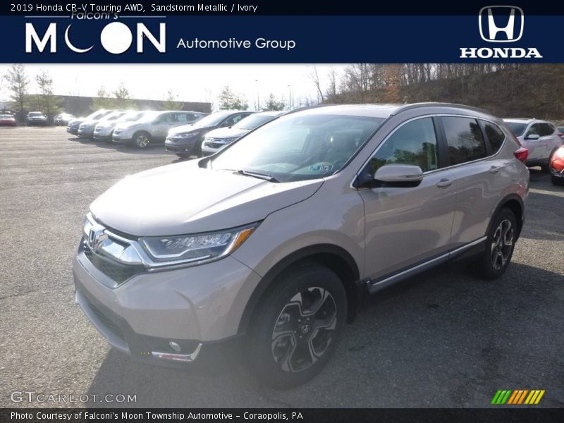 Sandstorm Metallic / Ivory 2019 Honda CR-V Touring AWD