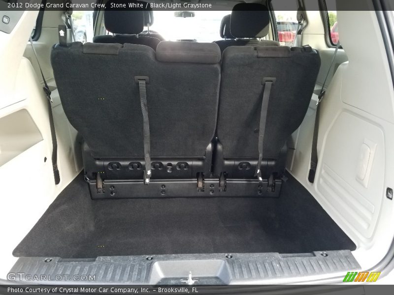 Stone White / Black/Light Graystone 2012 Dodge Grand Caravan Crew