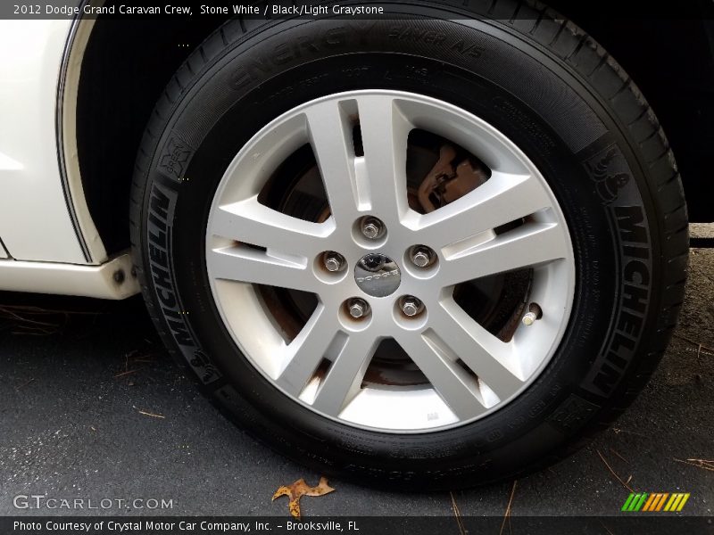 Stone White / Black/Light Graystone 2012 Dodge Grand Caravan Crew