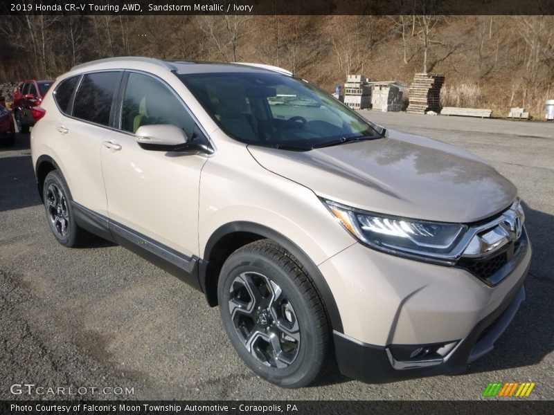 Sandstorm Metallic / Ivory 2019 Honda CR-V Touring AWD