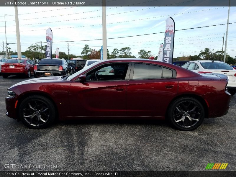 Octane Red / Black 2017 Dodge Charger SXT