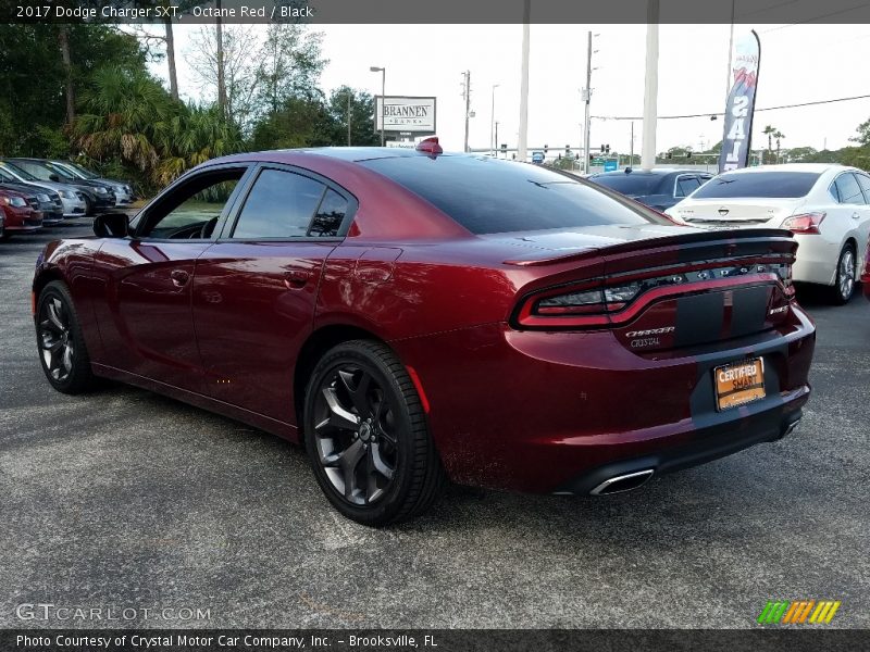 Octane Red / Black 2017 Dodge Charger SXT