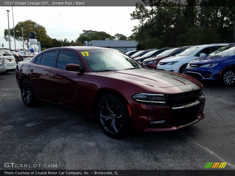 Octane Red / Black 2017 Dodge Charger SXT