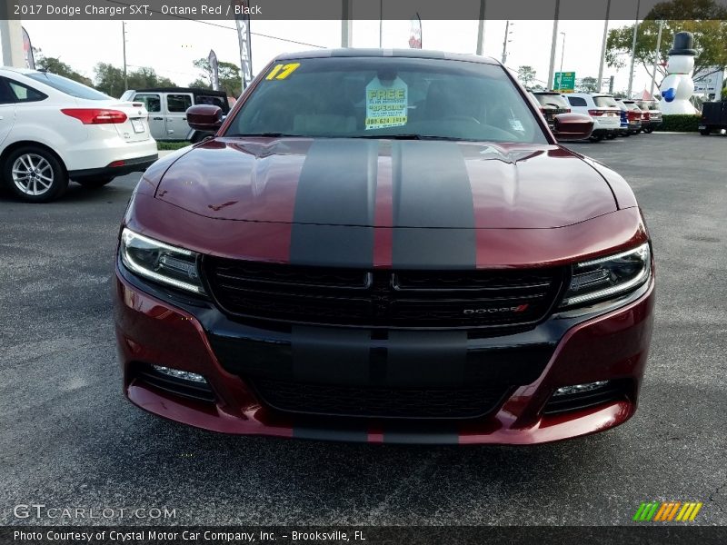 Octane Red / Black 2017 Dodge Charger SXT