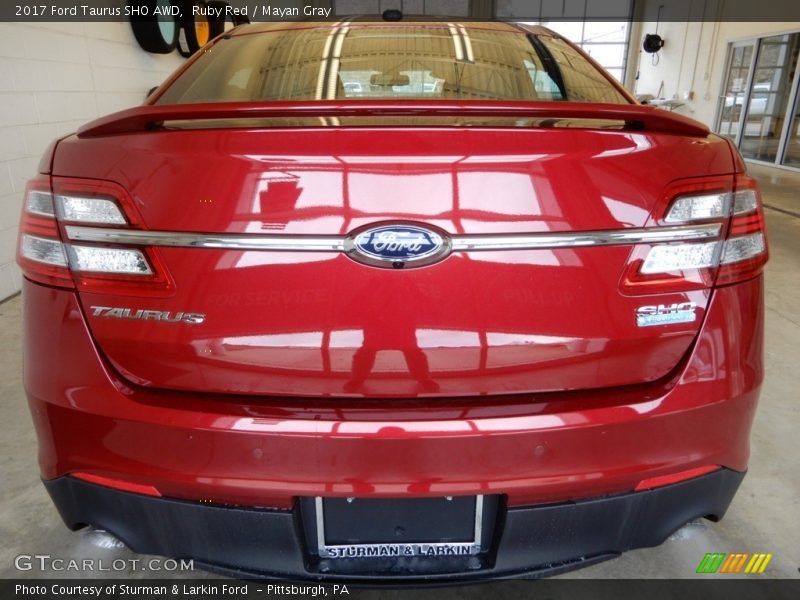 Ruby Red / Mayan Gray 2017 Ford Taurus SHO AWD