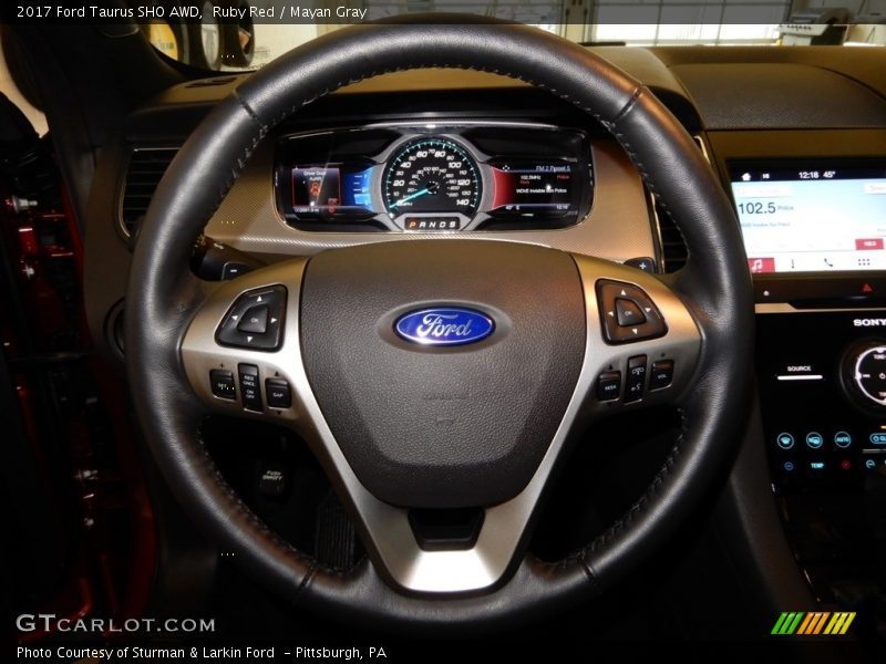 Ruby Red / Mayan Gray 2017 Ford Taurus SHO AWD