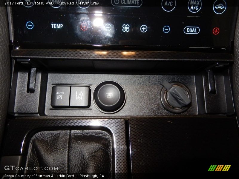 Ruby Red / Mayan Gray 2017 Ford Taurus SHO AWD