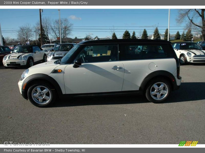 Pepper White / Black/Grey 2009 Mini Cooper Clubman