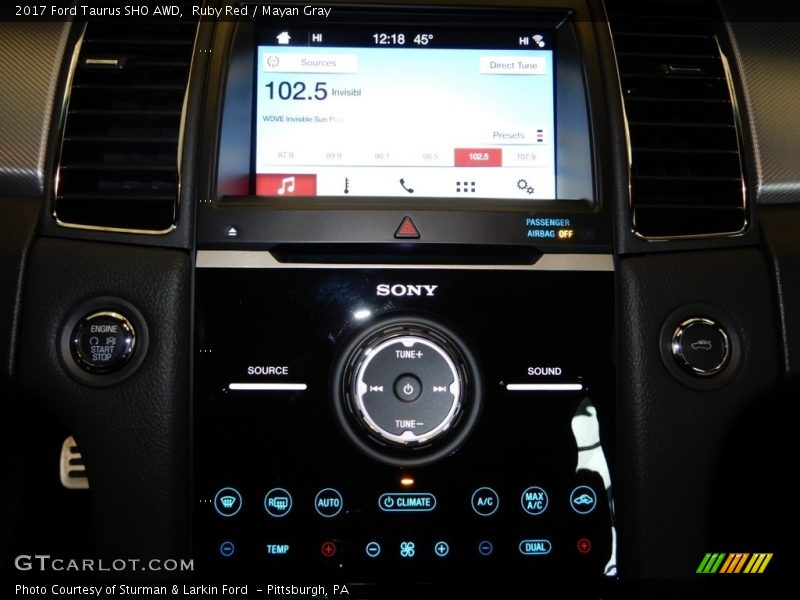 Ruby Red / Mayan Gray 2017 Ford Taurus SHO AWD