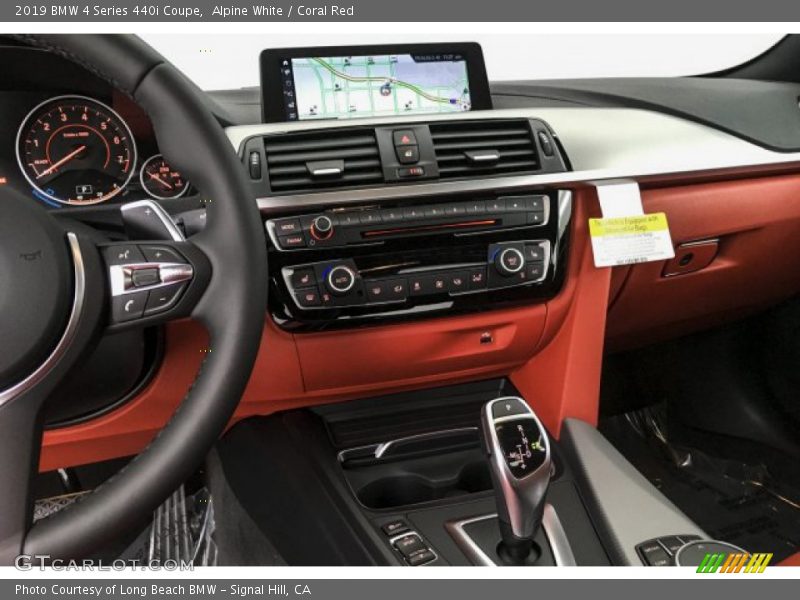 Alpine White / Coral Red 2019 BMW 4 Series 440i Coupe