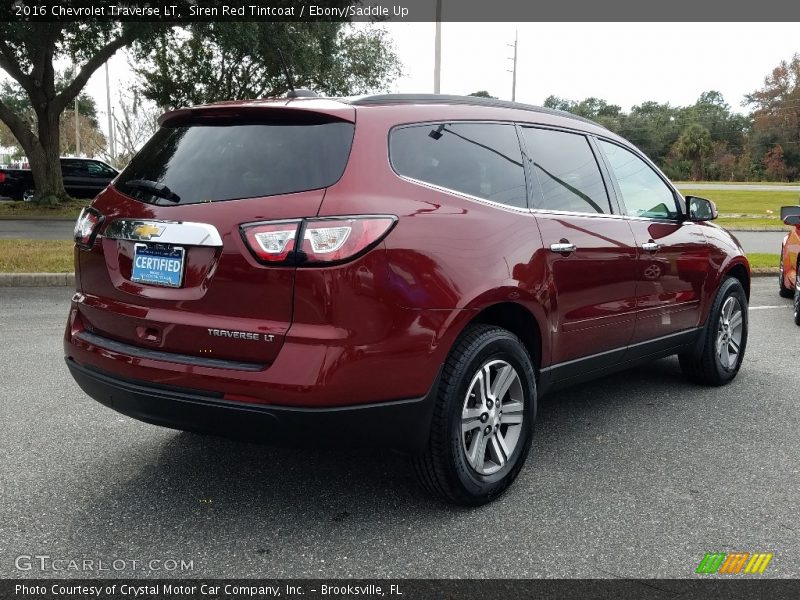 Siren Red Tintcoat / Ebony/Saddle Up 2016 Chevrolet Traverse LT