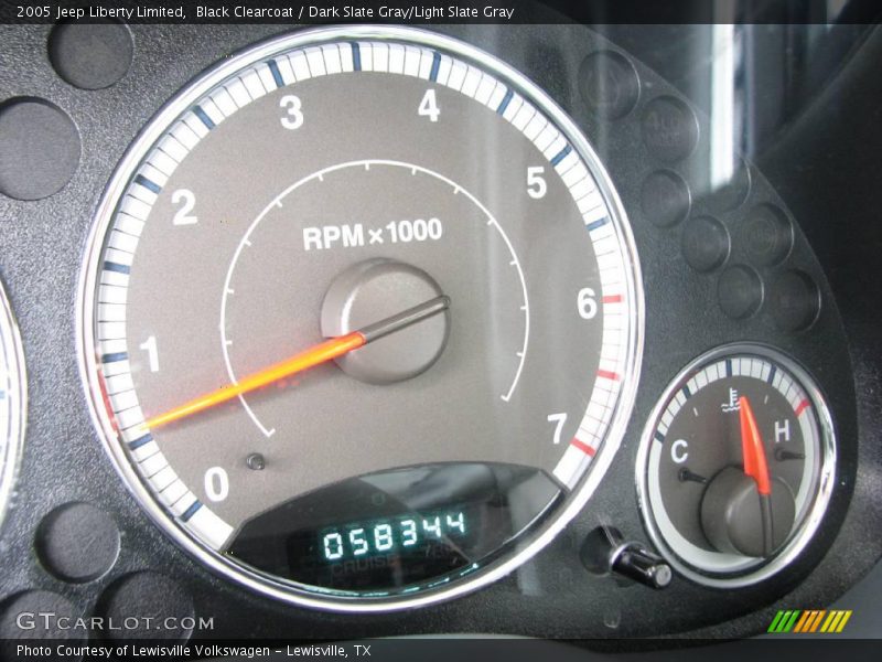 Black Clearcoat / Dark Slate Gray/Light Slate Gray 2005 Jeep Liberty Limited